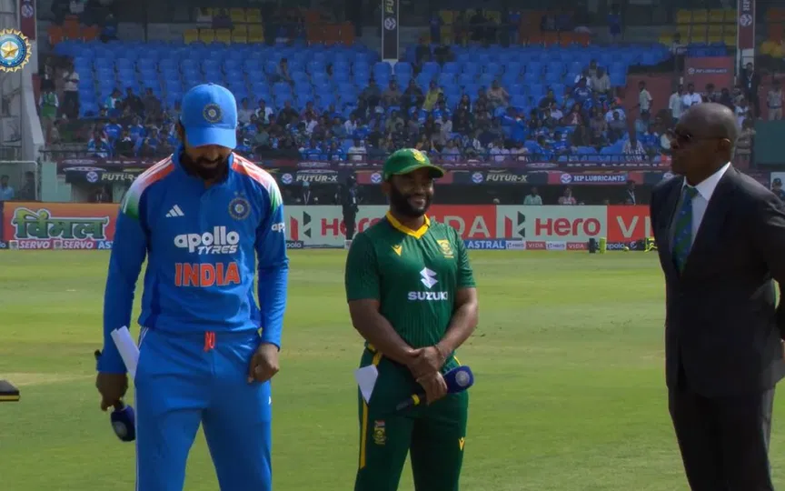 Sundar dropped, Tilak in as India break toss curse and invite South Africa to bat first in 3rd ODI